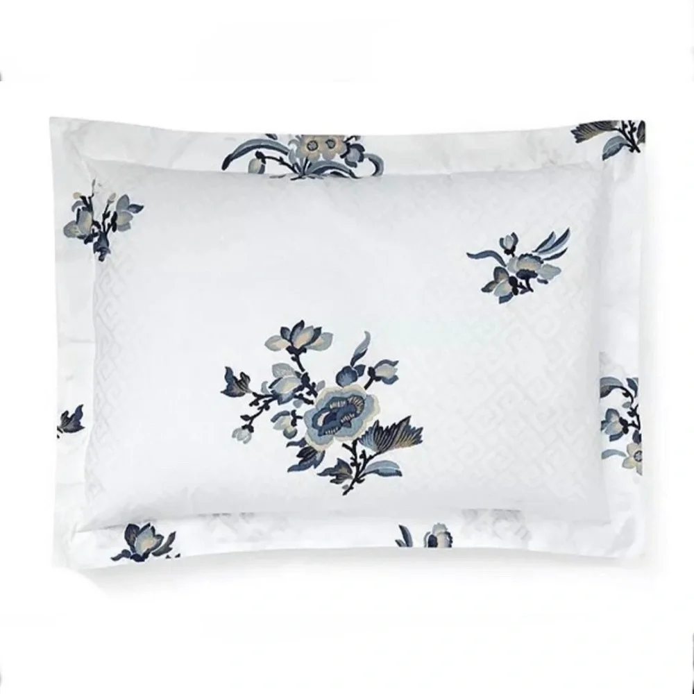 🎉HP🎉New! Ralph Lauren BlancBleu Fallon Floral SateenDuvet Queen+ 2 St Shams $615 - Picture 7 of 16
